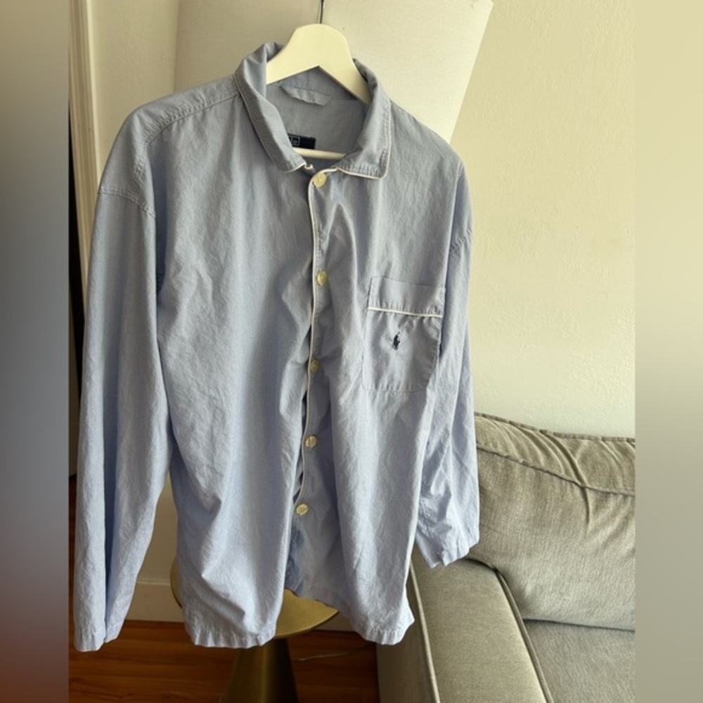 Polo Ralph Lauren Blue Oversized Sleep Shirt Size L